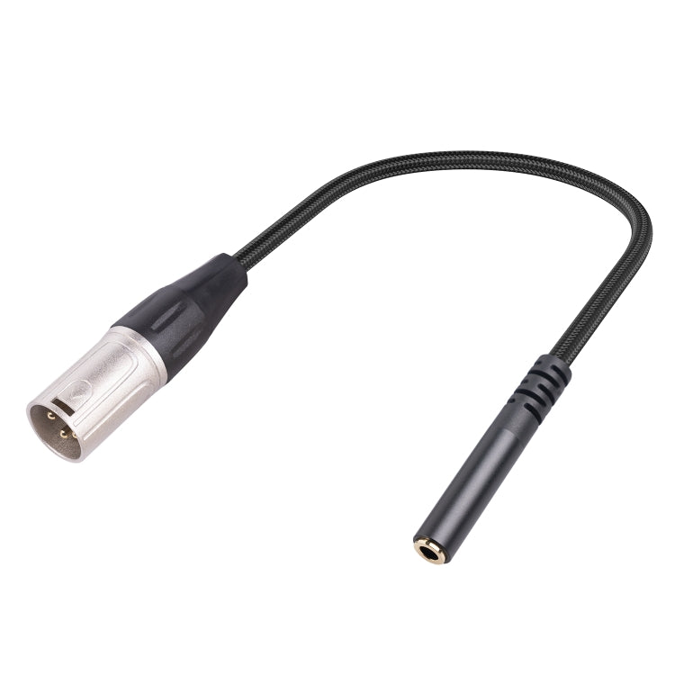 3.5mm Female to XLR 3pin Male Audio Cable, Length: 30cm-Reluova