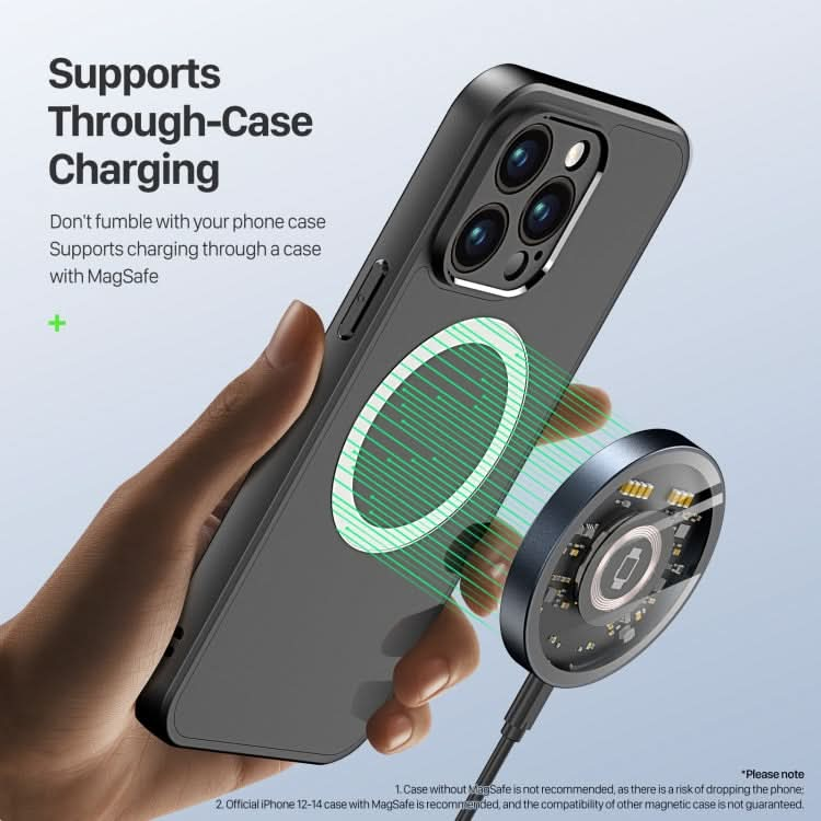 DUZZONA W13 15W 3 in 1 Transparent MagSafe Magnetic Suction Wireless Charger