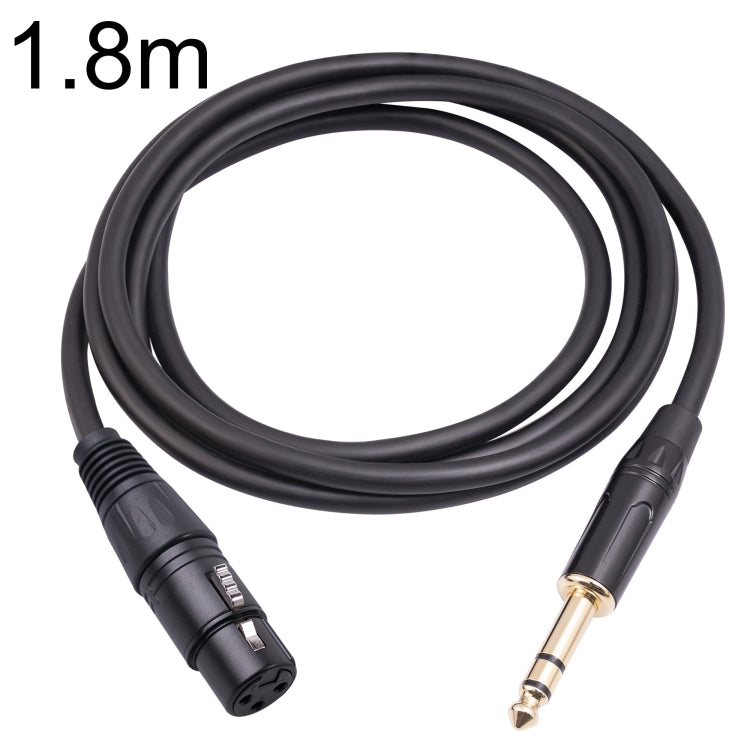 6.35mm 1/4 TRS Male to XLR 3pin Female Microphone Cable