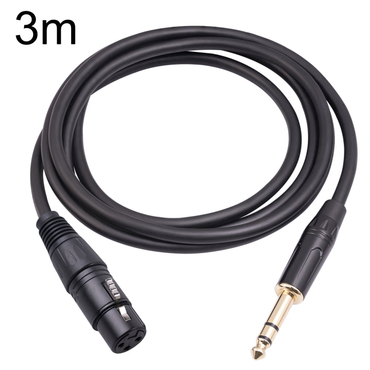 6.35mm 1/4 TRS Male to XLR 3pin Female Microphone Cable