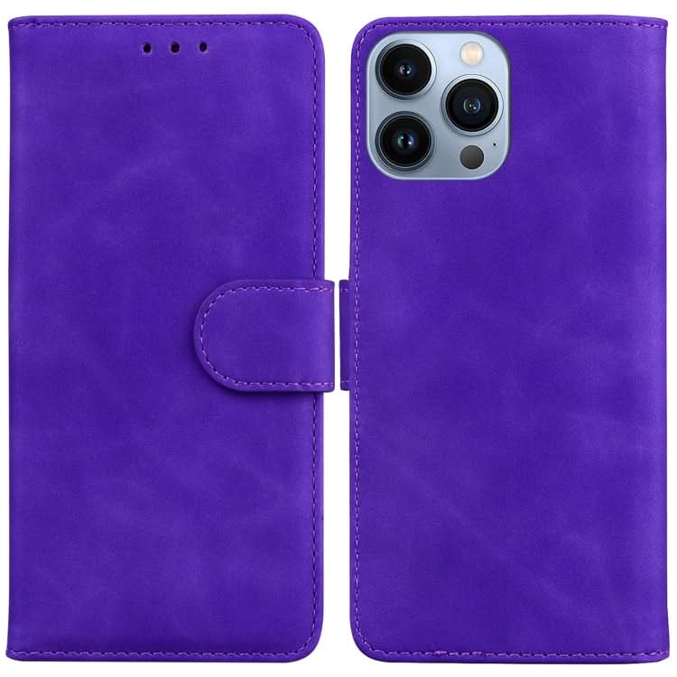 Skin Feel Pure Color Flip Leather Phone Case, Series 1