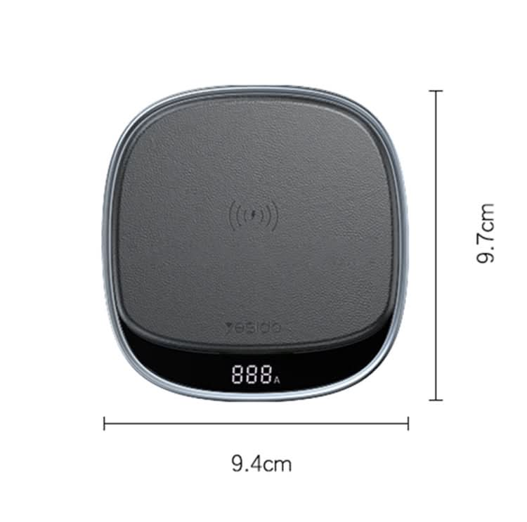 Yesido DS11 15W Desktop Qi Wireless Charger with LED Digital Display