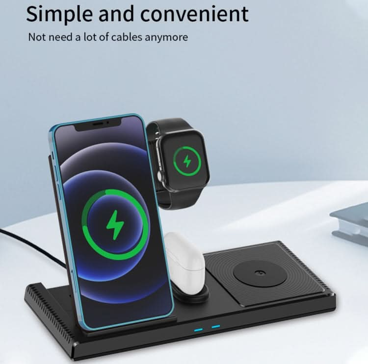 Yesido DS13 18W 4 in 1 Multifunctional Foldable Desktop Wireless Charging Stand