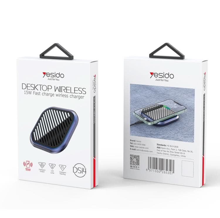 Yesido DS14 15W Desktop Qi Wireless Fast Charger