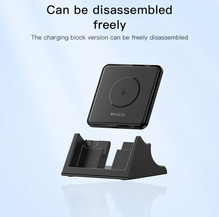 Yesido DS15 15W Desktop Wireless Fast Charger with Detachable Phone Holder