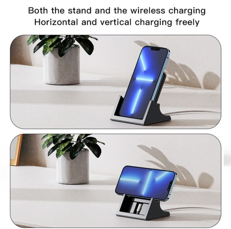 Yesido DS15 15W Desktop Wireless Fast Charger with Detachable Phone Holder