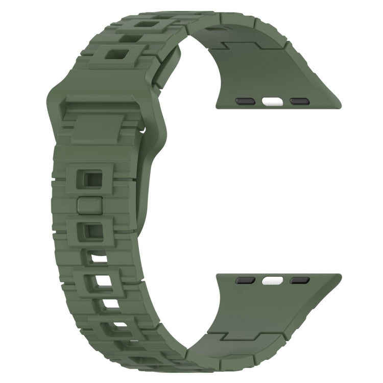 Square Buckle Armor Style Silicone Watch Band, Series 10