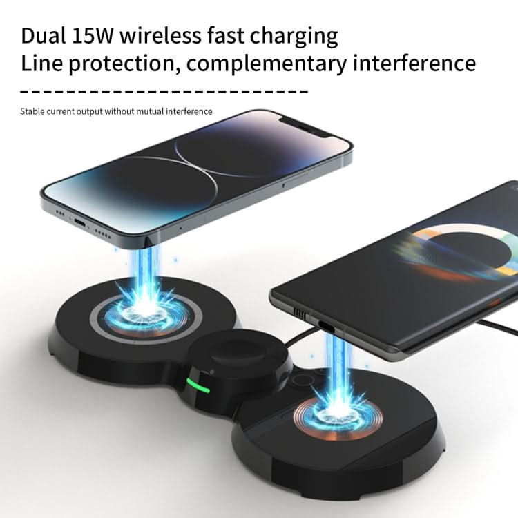 H20 15W 3 in 1 Transparent Magnetic Wireless Charger