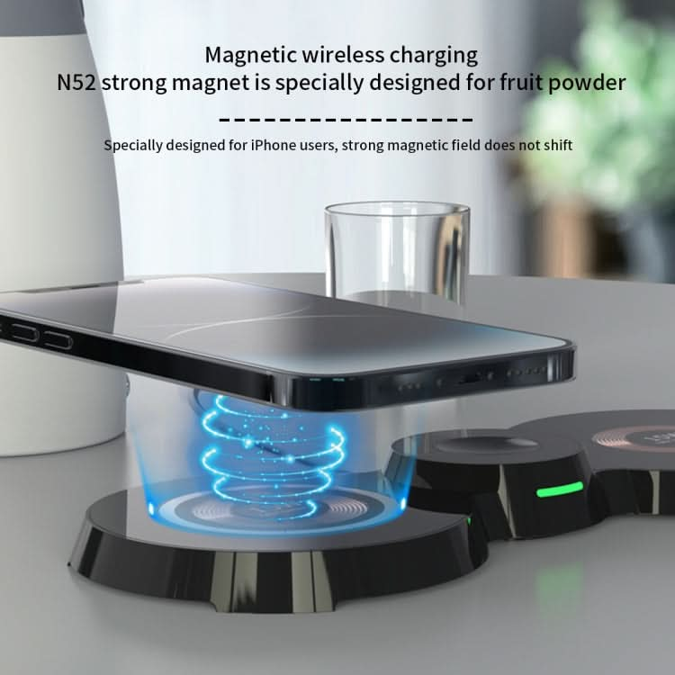 H20 15W 3 in 1 Transparent Magnetic Wireless Charger