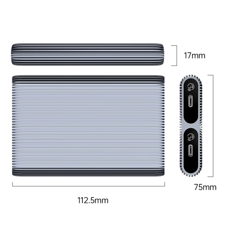 ORICO AM2C3-2SN Dual-bay M.2 NVME + SATA SSD Enclosure