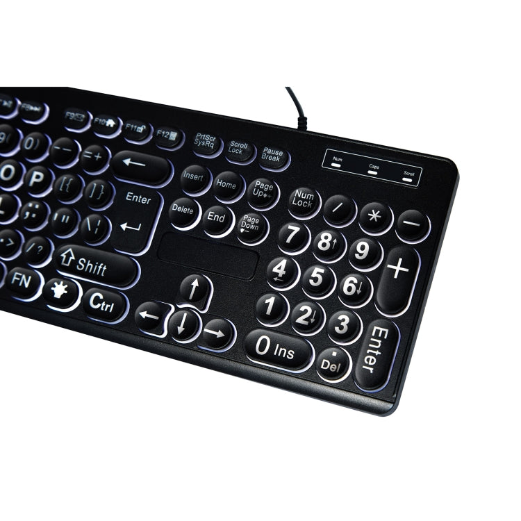 MC-K315 104 Keys Large Characters Blacklit Wired Keyboard