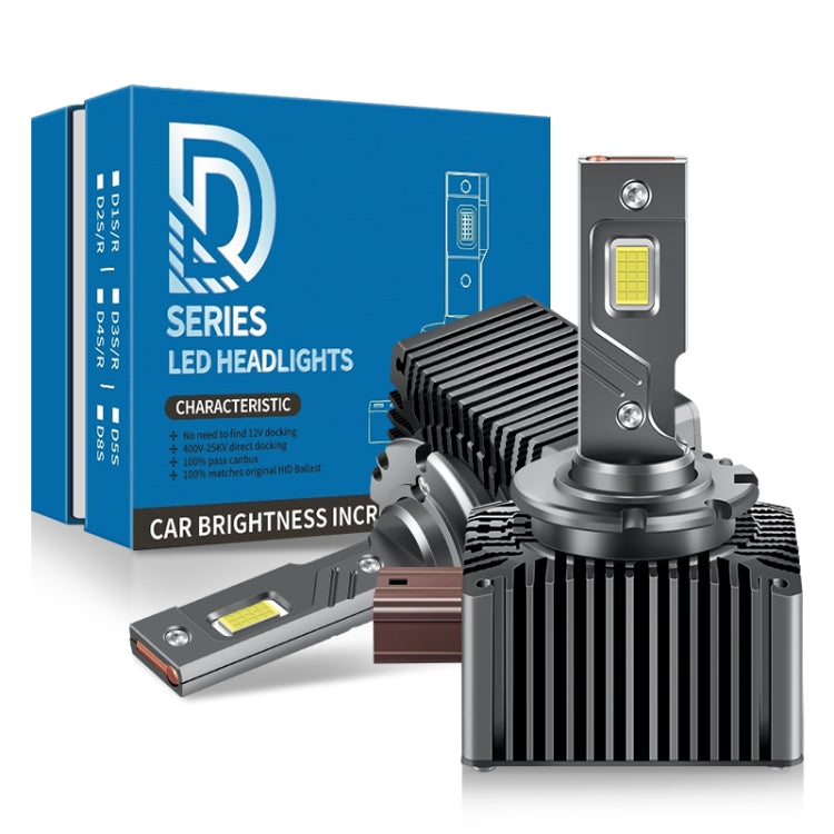 P15 1 Pair D1S / D1R DC10-32V / 35W / 6000K / 4000LM IP68 Waterproof Car LED Headlight ÎҵÄÉ̵ê