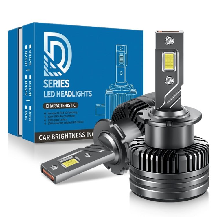 P15 1 Pair D2S / D2R DC10-32V / 35W / 6000K / 4000LM IP68 Waterproof Car LED Headlight ÎҵÄÉ̵ê