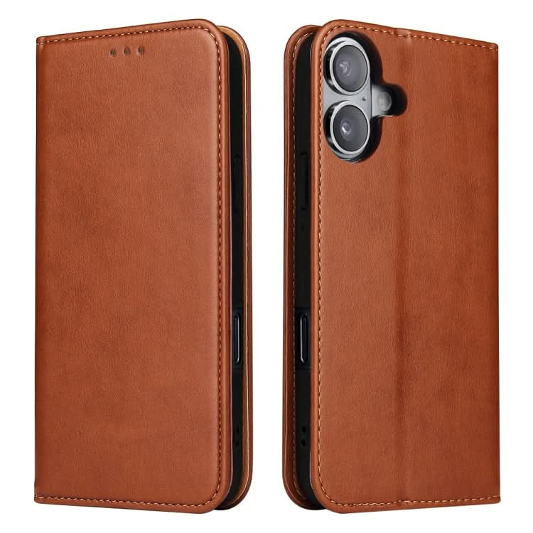 Fierre Shann PU Genuine Leather Texture Phone Case, Series 1