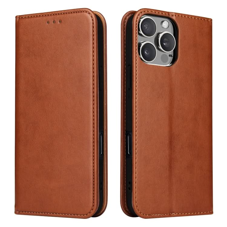 Fierre Shann PU Genuine Leather Texture Phone Case, Series 1