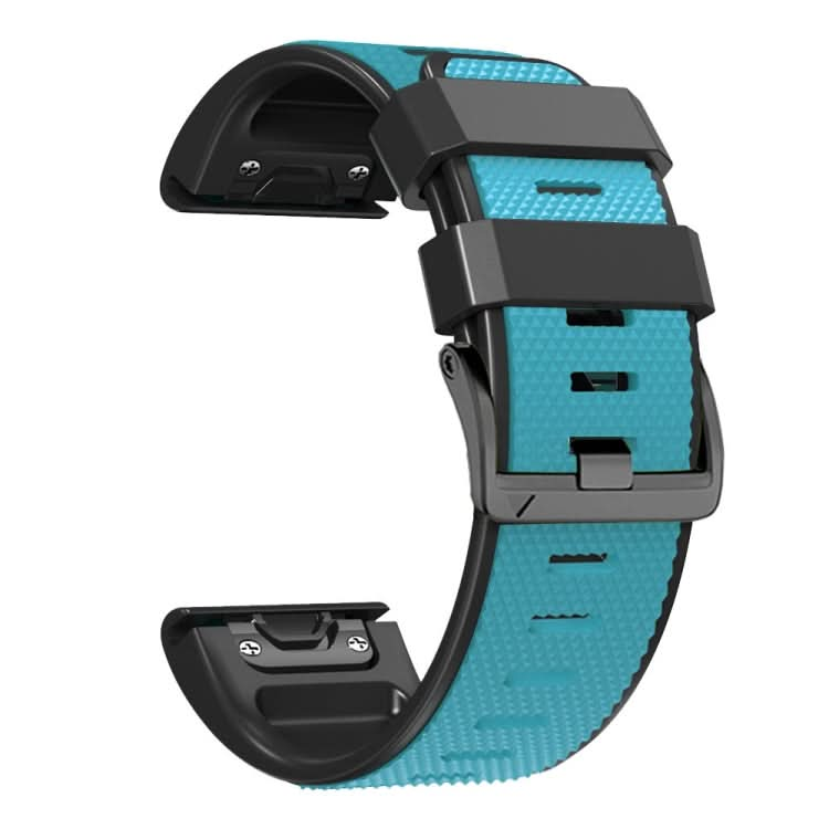 Screw Buckle Diamond Texture Two Color Silicone Watch Band