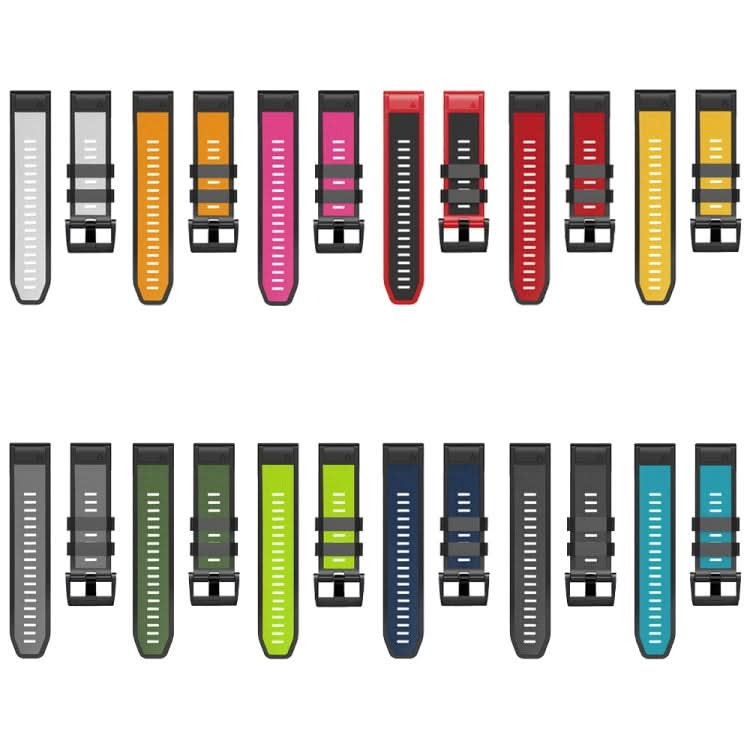 Screw Buckle Diamond Texture Two Color Silicone Watch Band