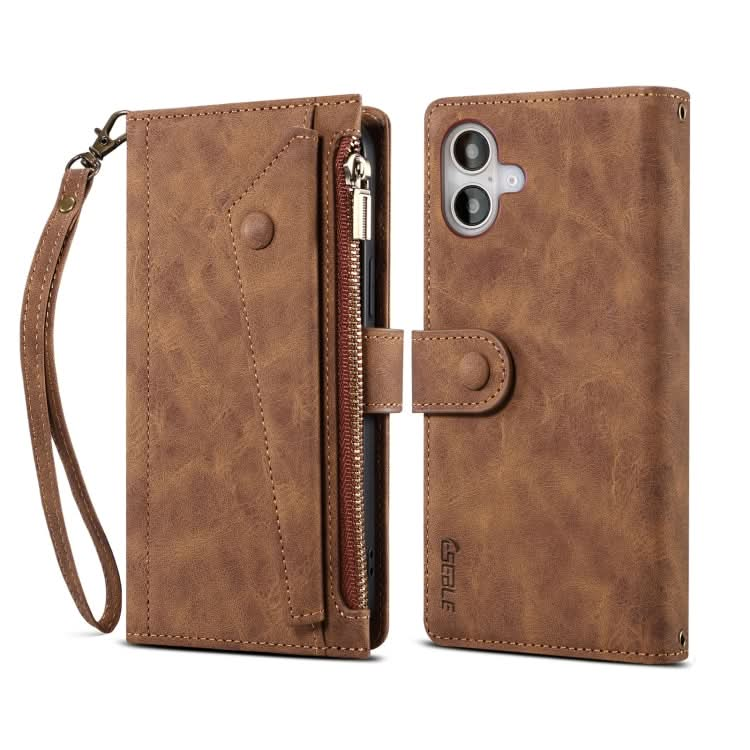 ESEBLE Retro Frosted RFID Flip Leather Phone Case, Series 1