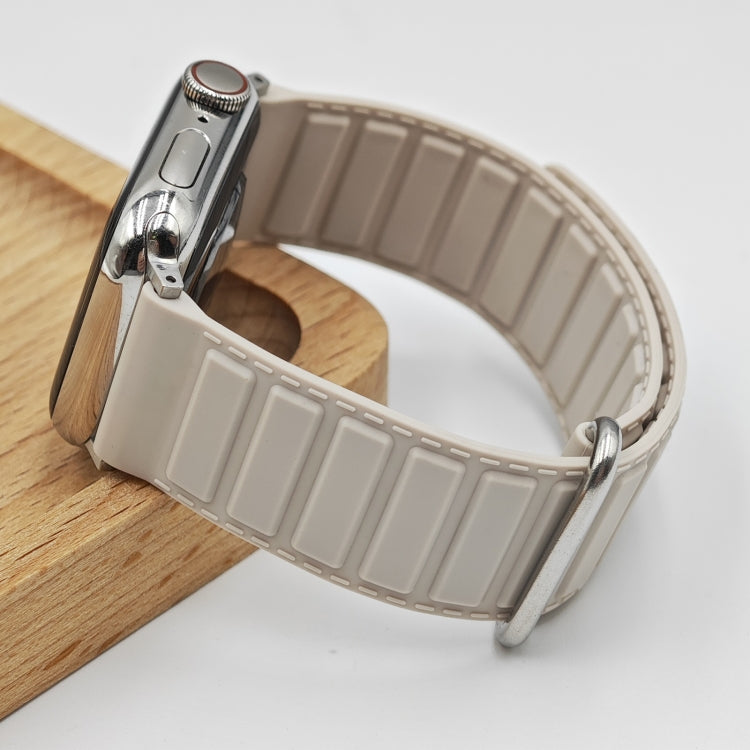 Reverse Buckle Magnetic Silicone Watch Band, Series 4