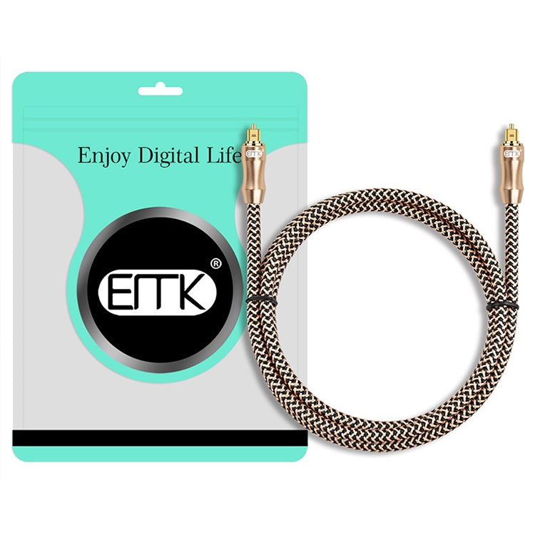 EMK Gold-plated TV Digital Audio Optical Fiber Connecting Cable My Store