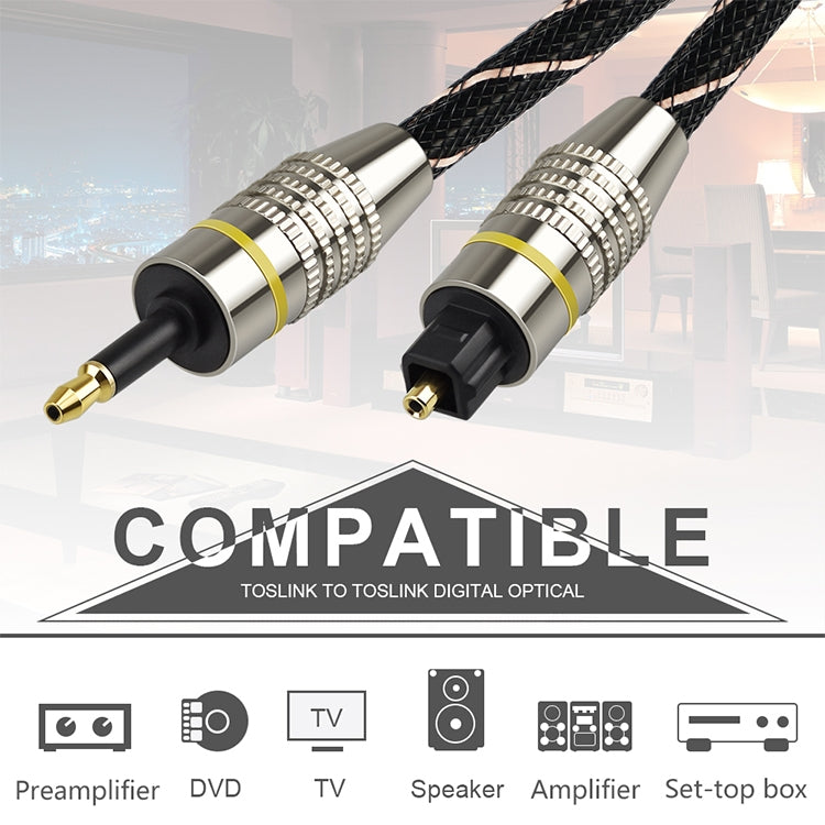 EMK Square Port to Round Port Set-top Box Digital Audio Optical Fiber Connecting Cable My Store