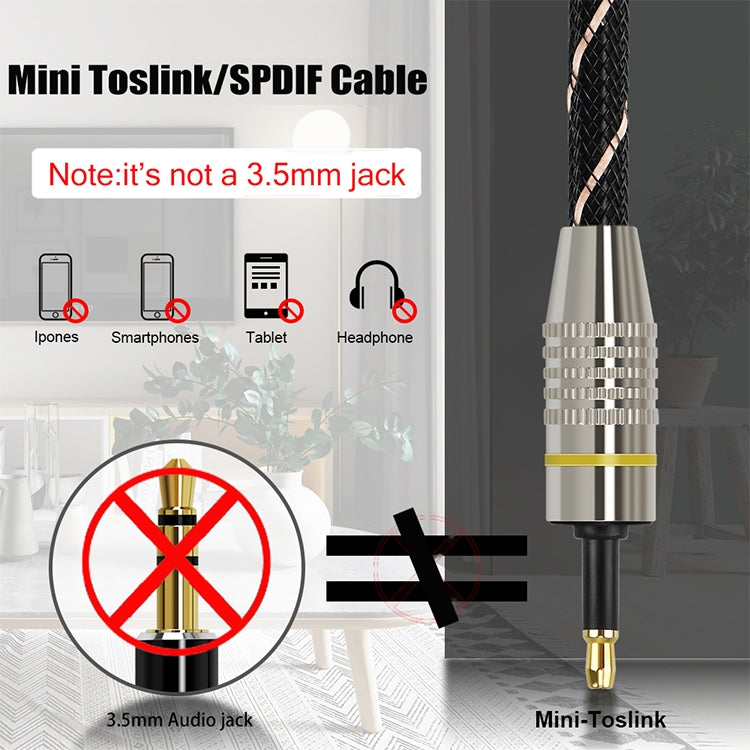 EMK Square Port to Round Port Set-top Box Digital Audio Optical Fiber Connecting Cable My Store