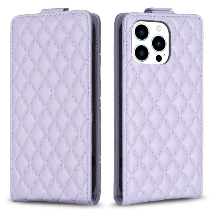 Diamond Lattice Vertical Flip Leather Phone Case, Series 4