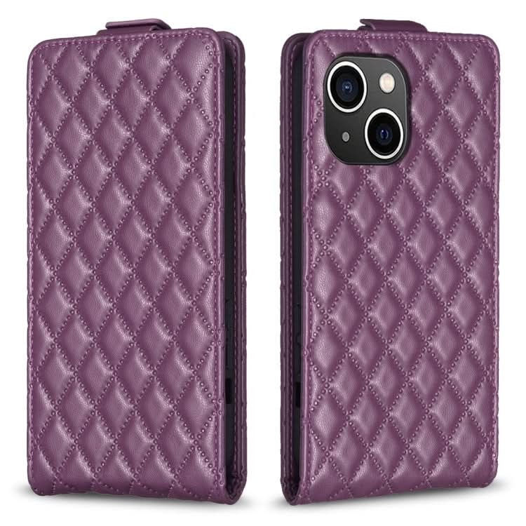 Diamond Lattice Vertical Flip Leather Phone Case, Series 4