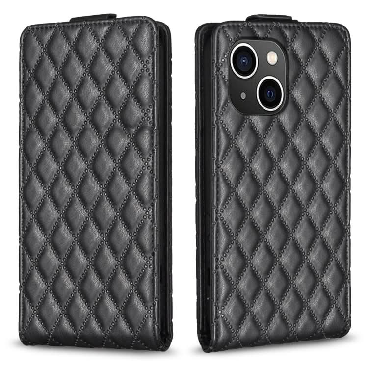 Diamond Lattice Vertical Flip Leather Phone Case, Series 4