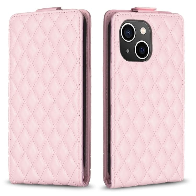 Diamond Lattice Vertical Flip Leather Phone Case, Series 4