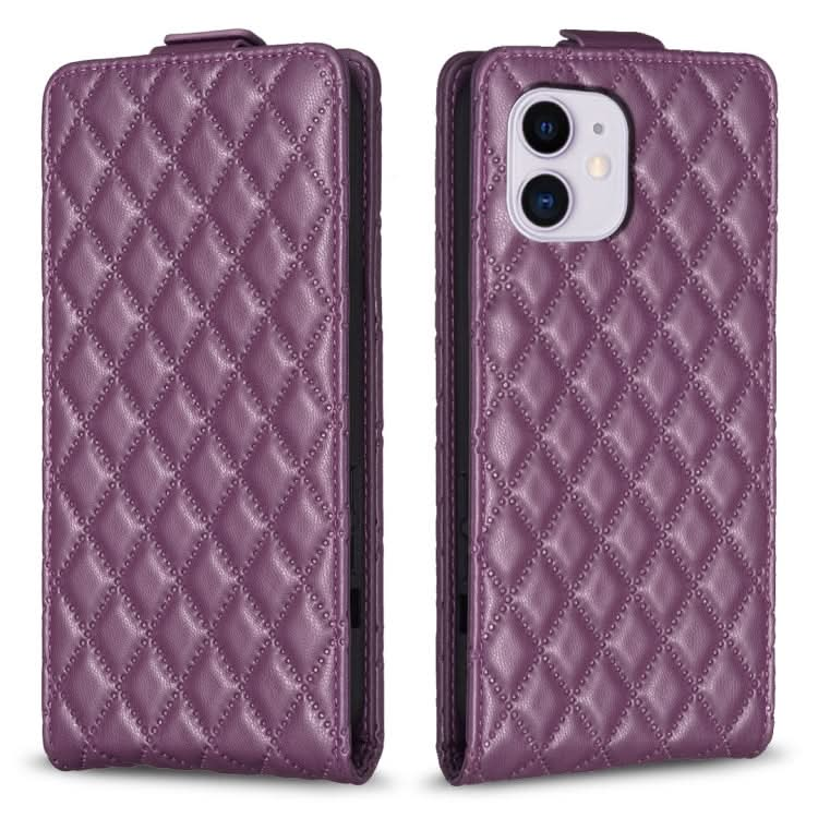 Diamond Lattice Vertical Flip Leather Phone Case, Series 4