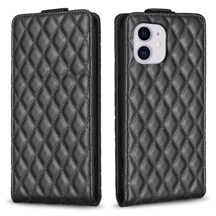 Diamond Lattice Vertical Flip Leather Phone Case, Series 4