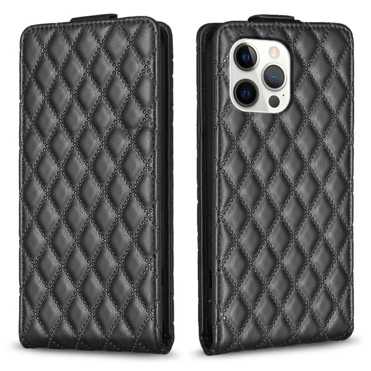 Diamond Lattice Vertical Flip Leather Phone Case, Series 3