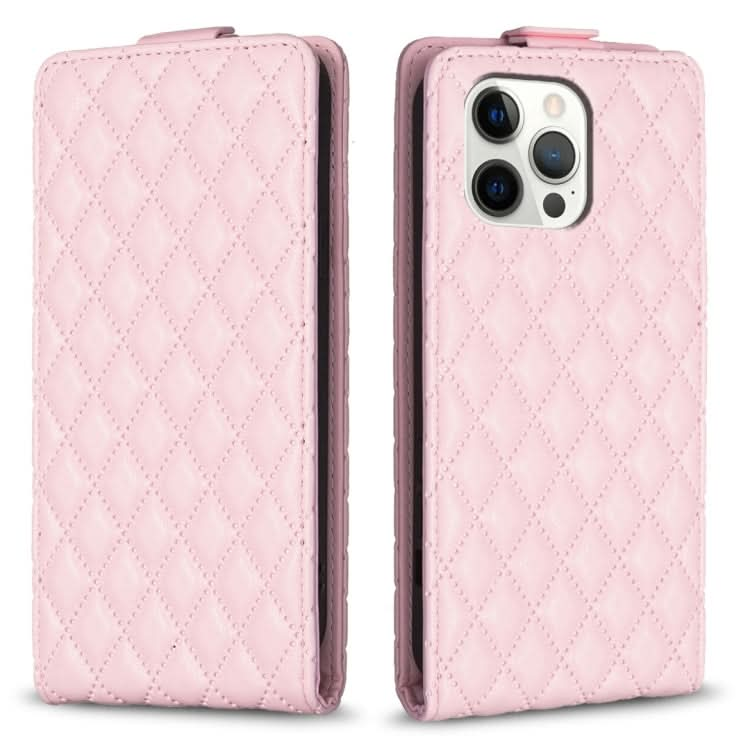 Diamond Lattice Vertical Flip Leather Phone Case, Series 3