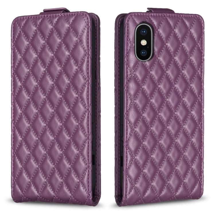 Diamond Lattice Vertical Flip Leather Phone Case, Series 2