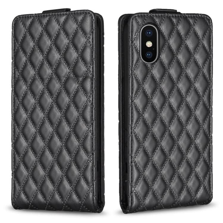 Diamond Lattice Vertical Flip Leather Phone Case, Series 2