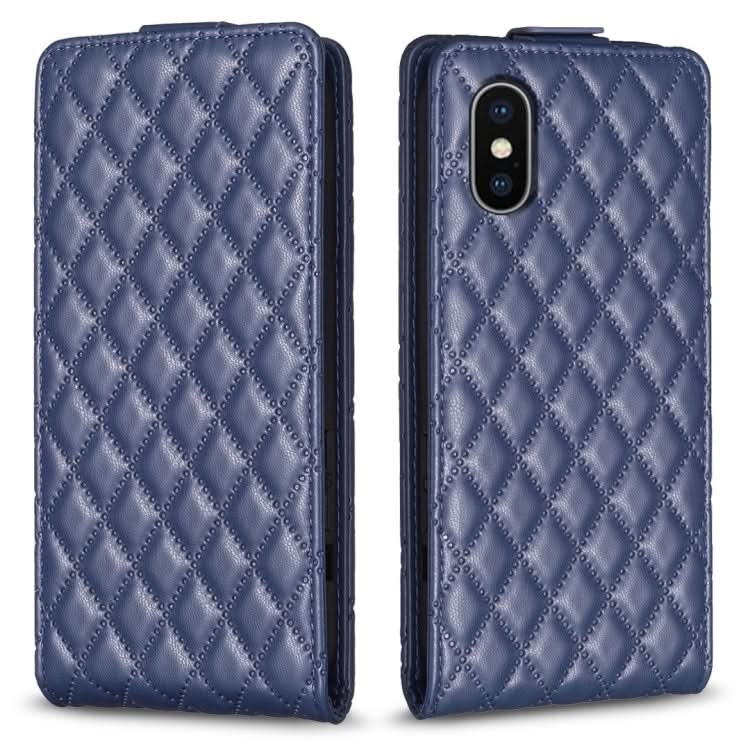 Diamond Lattice Vertical Flip Leather Phone Case, Series 2