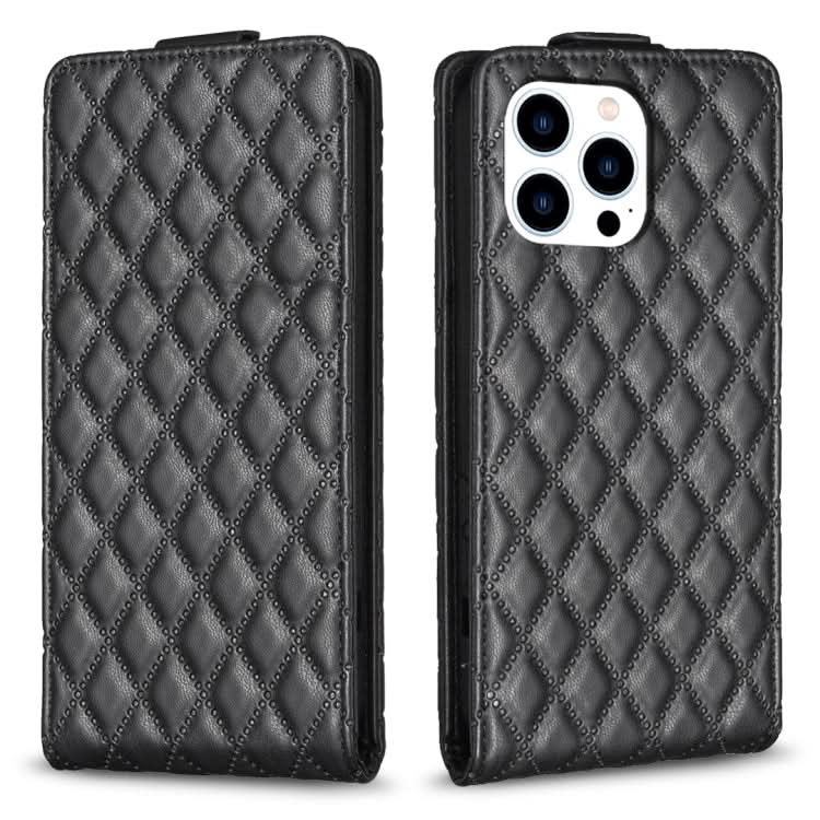 Diamond Lattice Vertical Flip Leather Phone Case, Series 3