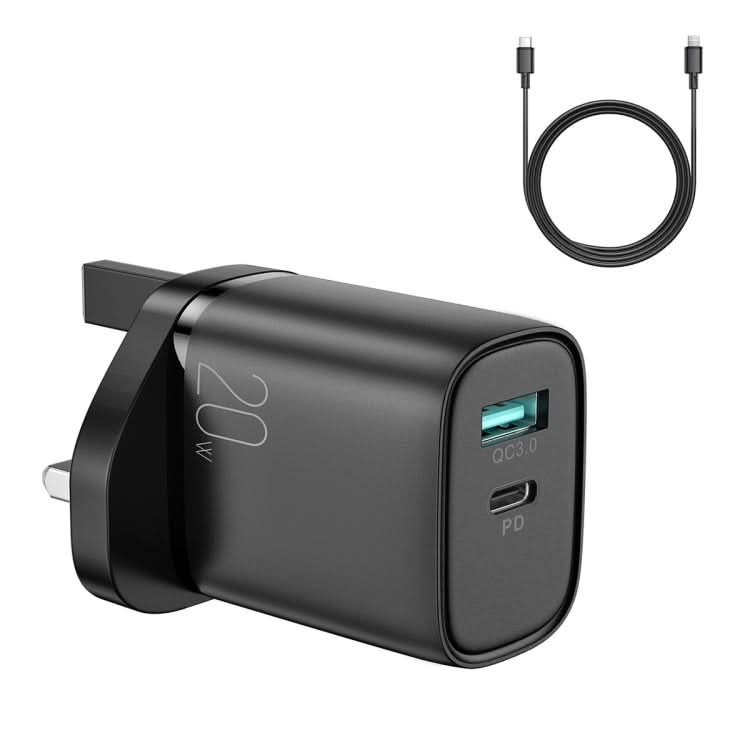 JOYROOM L-QP2011 20W USB+USB-C/Type-C Fast Charger with Cable Set