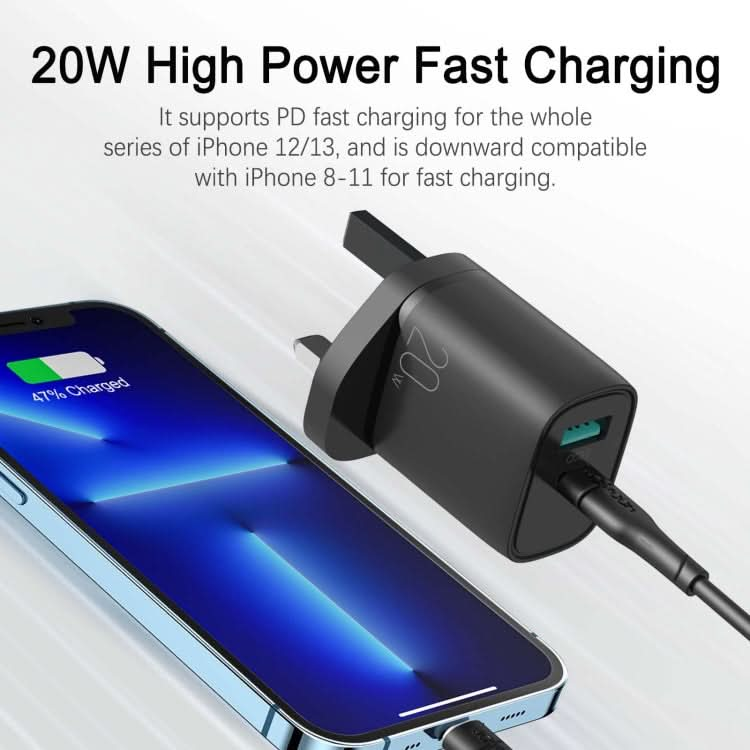 JOYROOM L-QP2011 20W USB+USB-C/Type-C Fast Charger with Cable Set