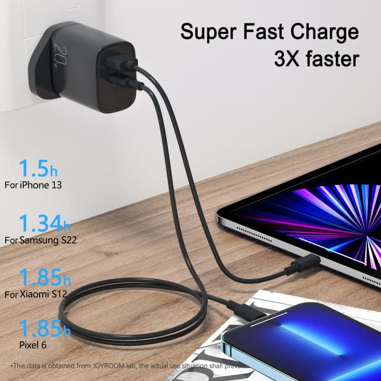 JOYROOM L-QP2011 20W USB+USB-C/Type-C Fast Charger with Cable Set