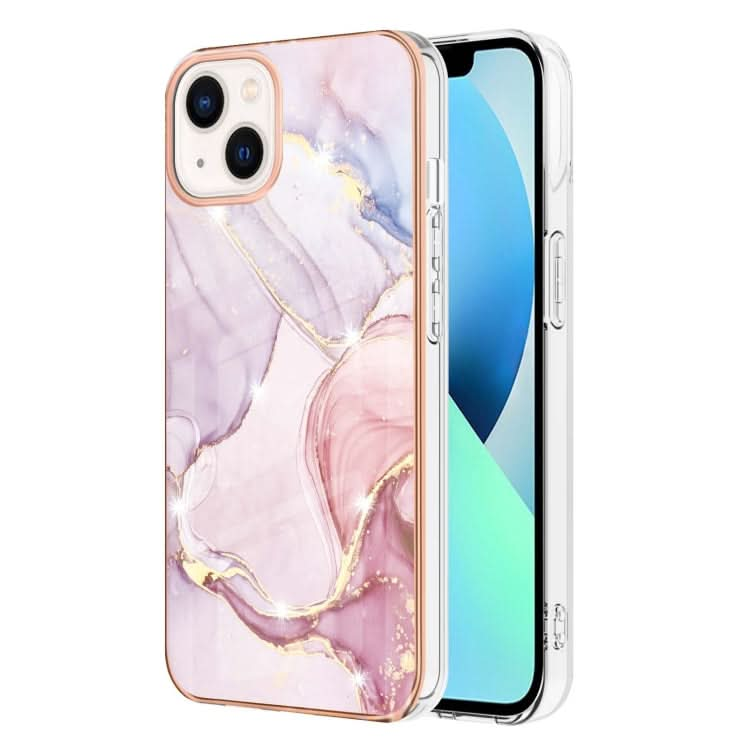 Electroplating Marble Pattern Dual-side IMD TPU Shockproof Phone Case, Series 1