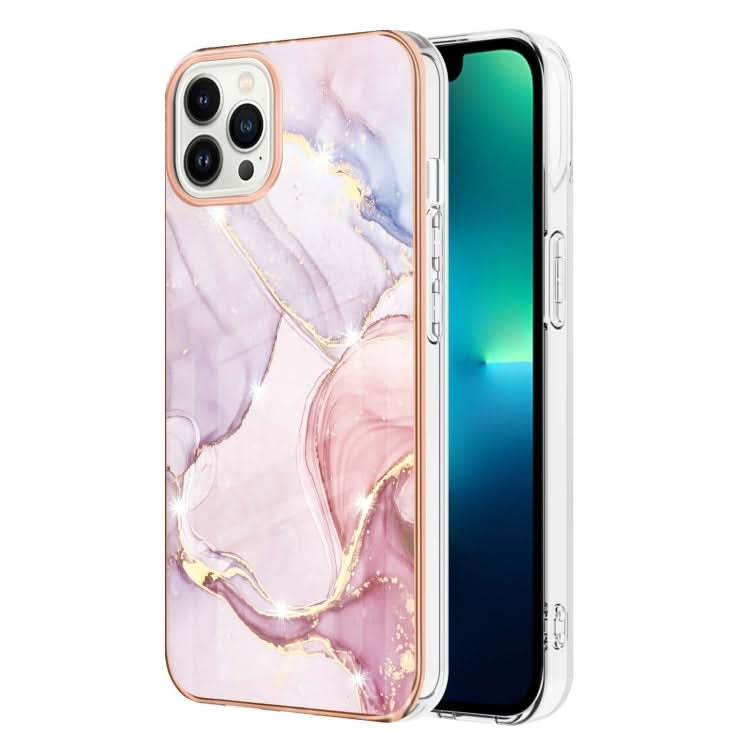 Electroplating Marble Pattern Dual-side IMD TPU Shockproof Phone Case, Series 2