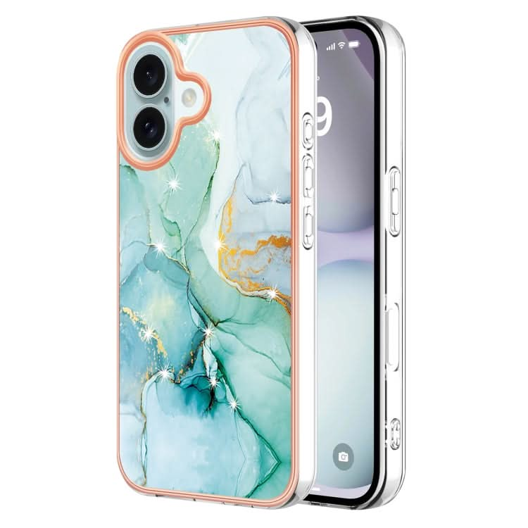 Electroplating Marble Pattern Dual-side IMD TPU Shockproof Phone Case, Series 1