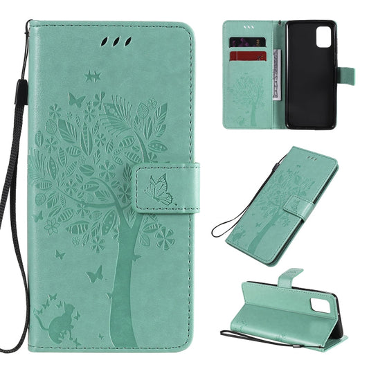 Tree & Cat Embossed Pattern Horizontal Flip Leather Case with Holder & Card Slots & Wallet & Lanyard, Series 14 My Store