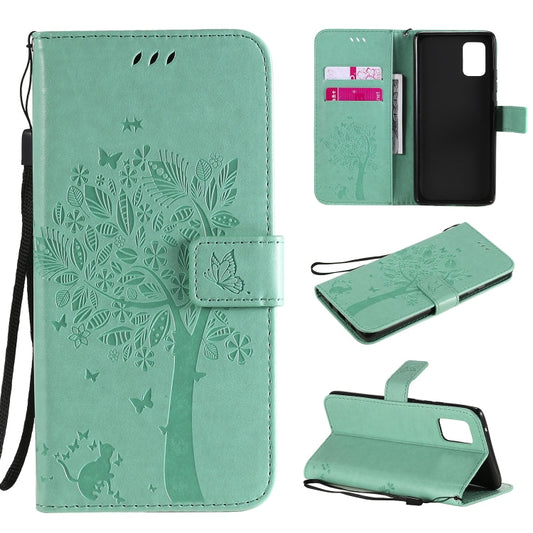 Tree & Cat Embossed Pattern Horizontal Flip Leather Case with Holder & Card Slots & Wallet & Lanyard, Series 12 My Store