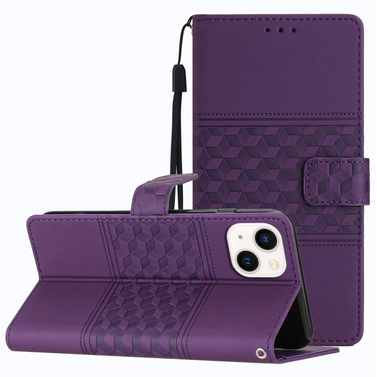 Diamond Embossed Skin Feel Leather Phone Case, Series 1