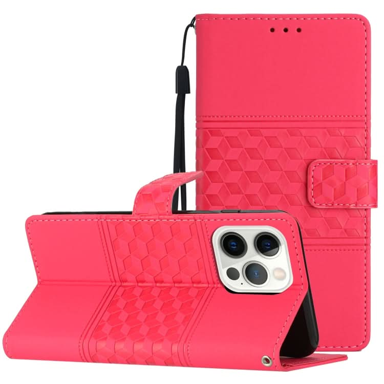 Diamond Embossed Skin Feel Leather Phone Case, Series 1