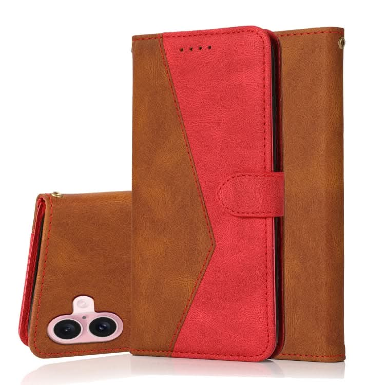 Dual-color Stitching Leather Phone Case, Series 2