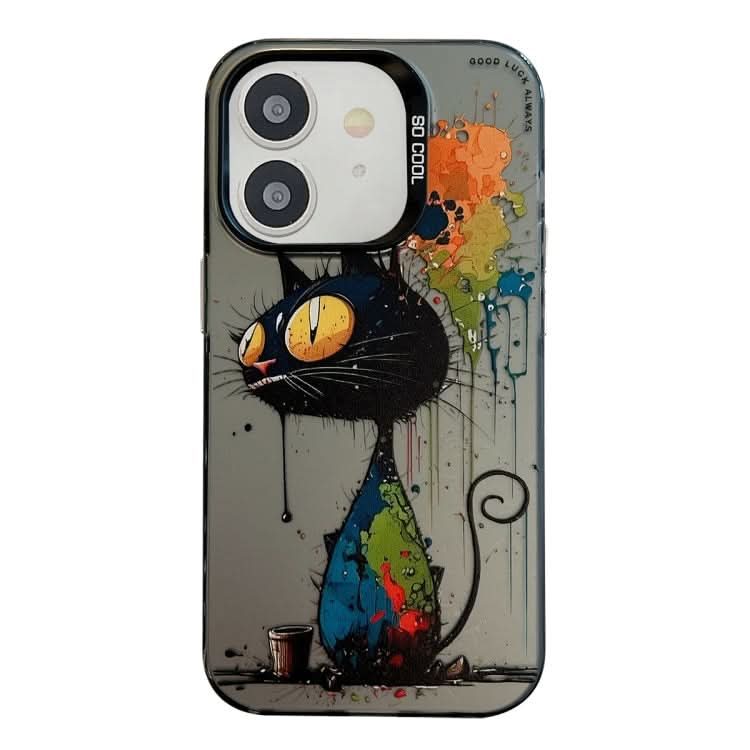 Animal Pattern Oil Painting Series PC + TPU Phone Case, Series 1